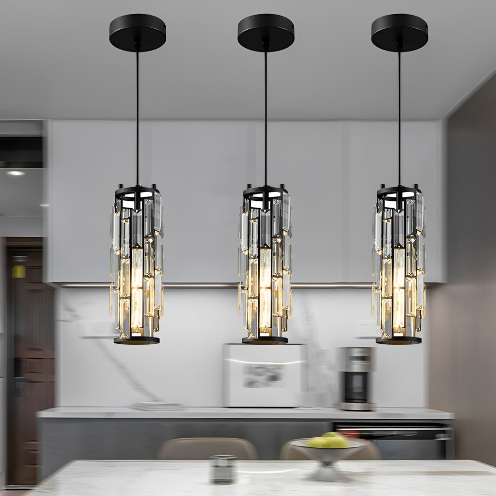 Mini Crystal Pendant Light, Creative Art Island Fixture, view 21