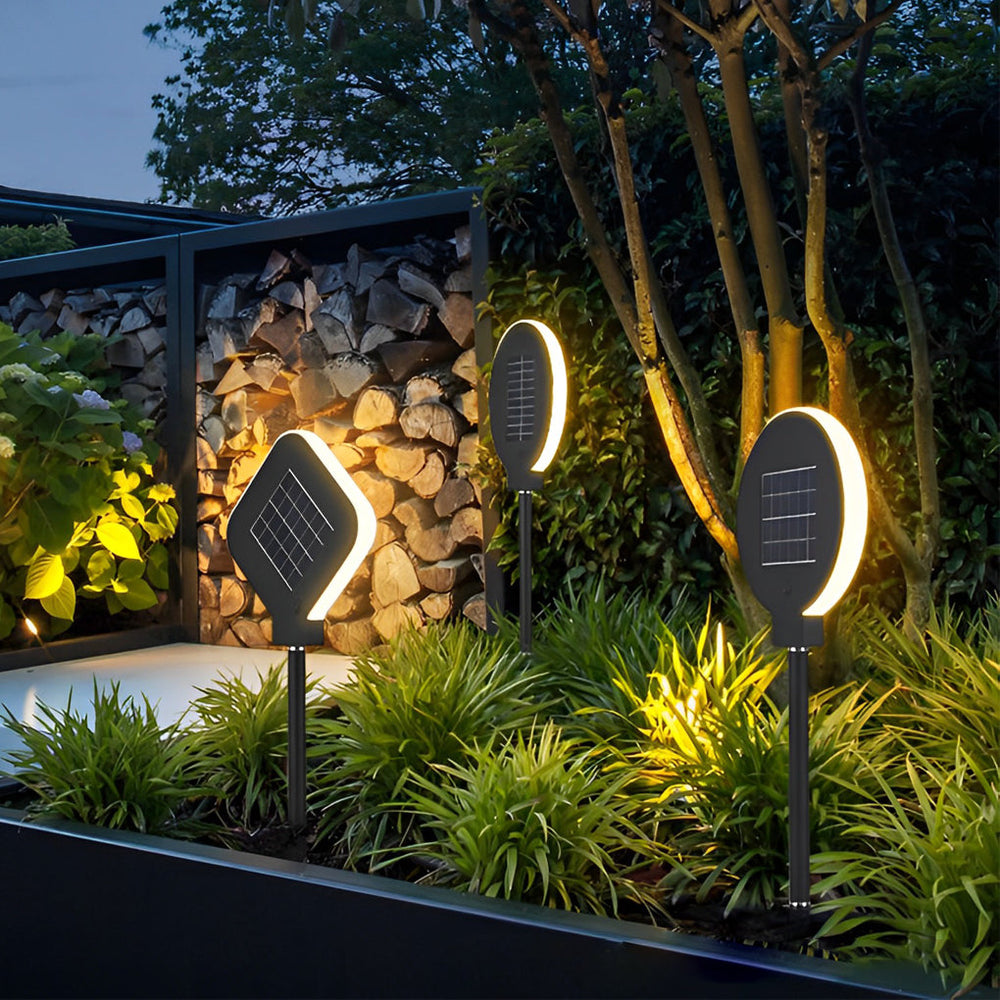 Solar Lawn Light, Stainless Steel Garden Stake Light, view 3
