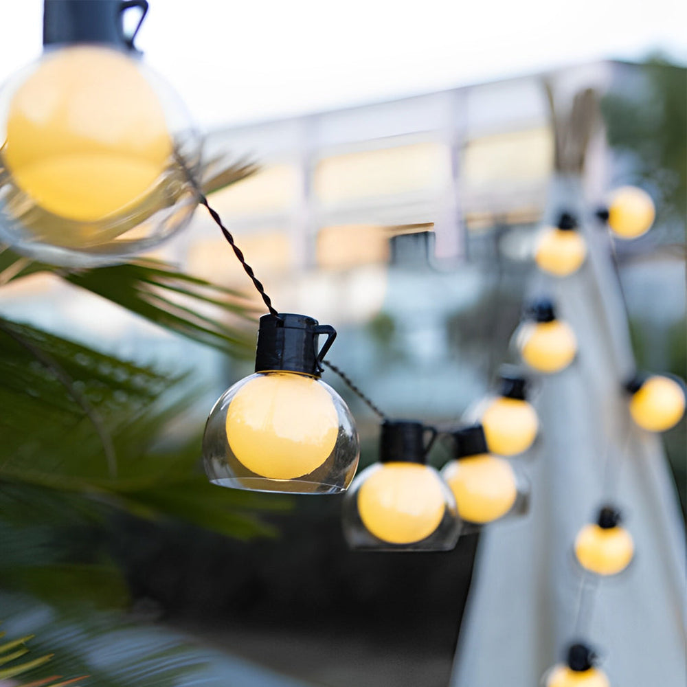 Globe String Lights, Multi Power Outdoor Patio and Pergola Set, view 14