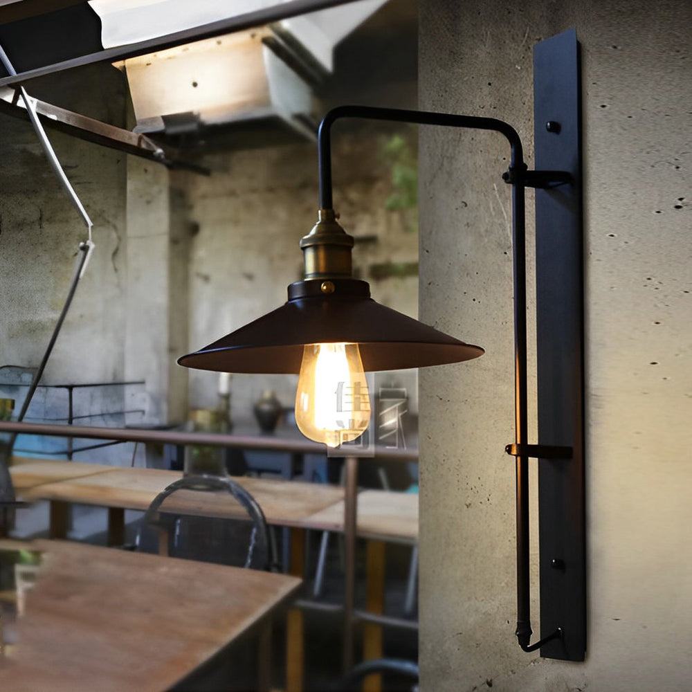 Retro Industrial Swing Arm Wall Sconce