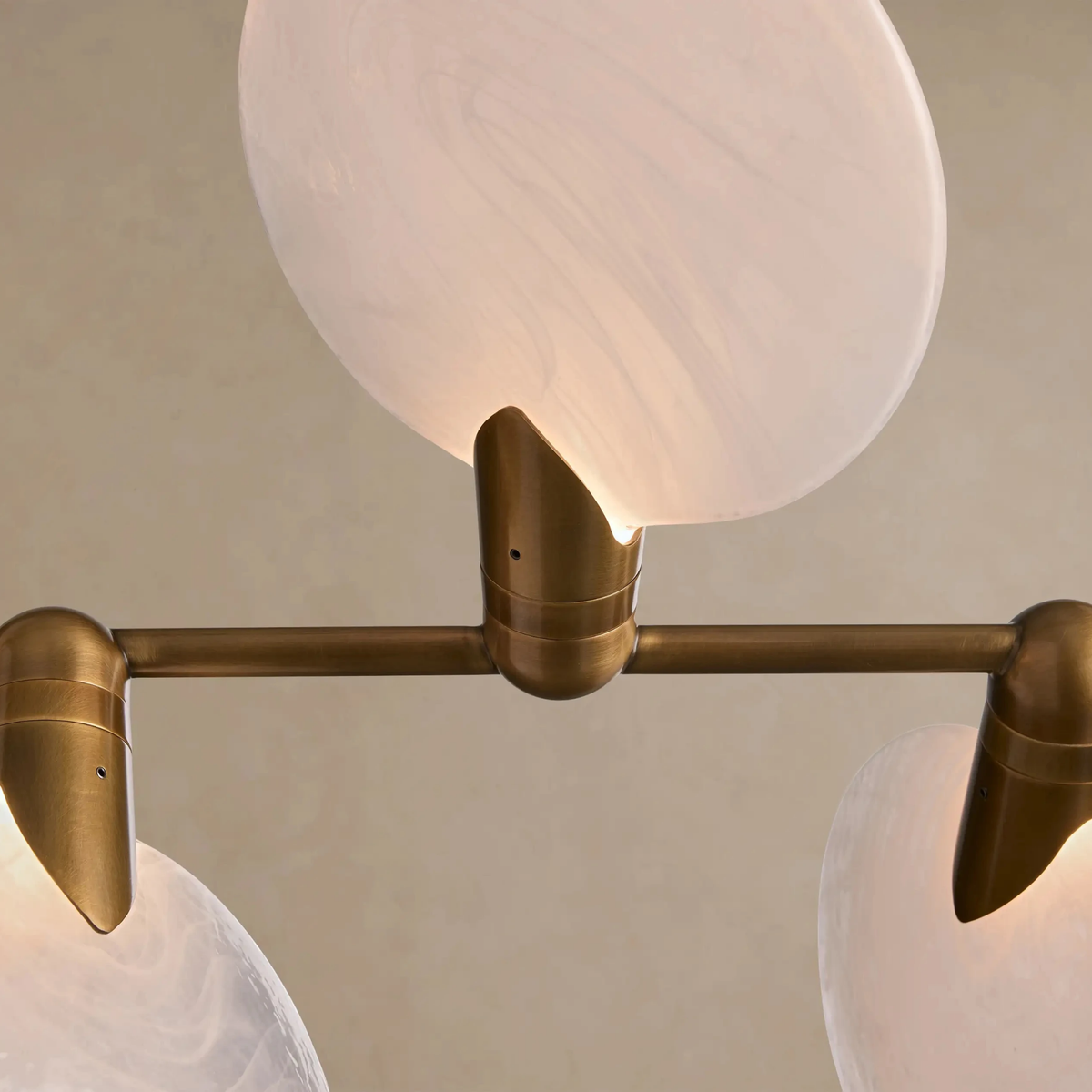 Hand Blown Glass Linear Chandelier, 10 Light Luxury