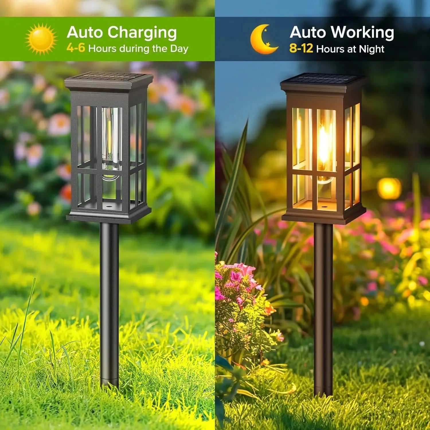 Solar Pathway Light Outdoor Solar Lamp Waterproof Landscape Lighting