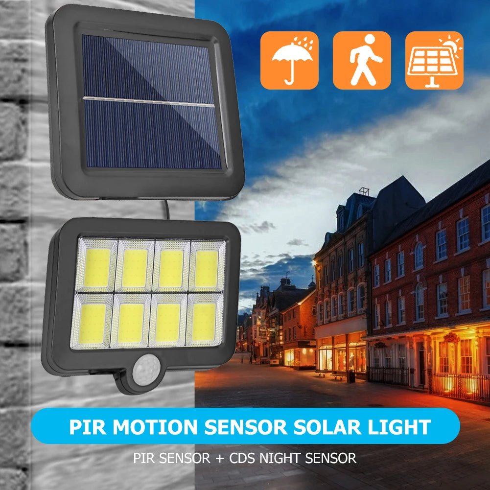 Solar Split Panel Security Wall Light