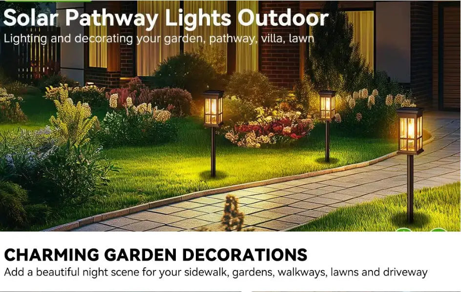 Solar Pathway Light Outdoor Solar Lamp Waterproof Landscape Lighting