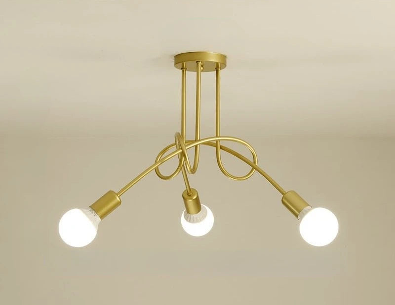 Wrought Iron Retro Cage Chandelier