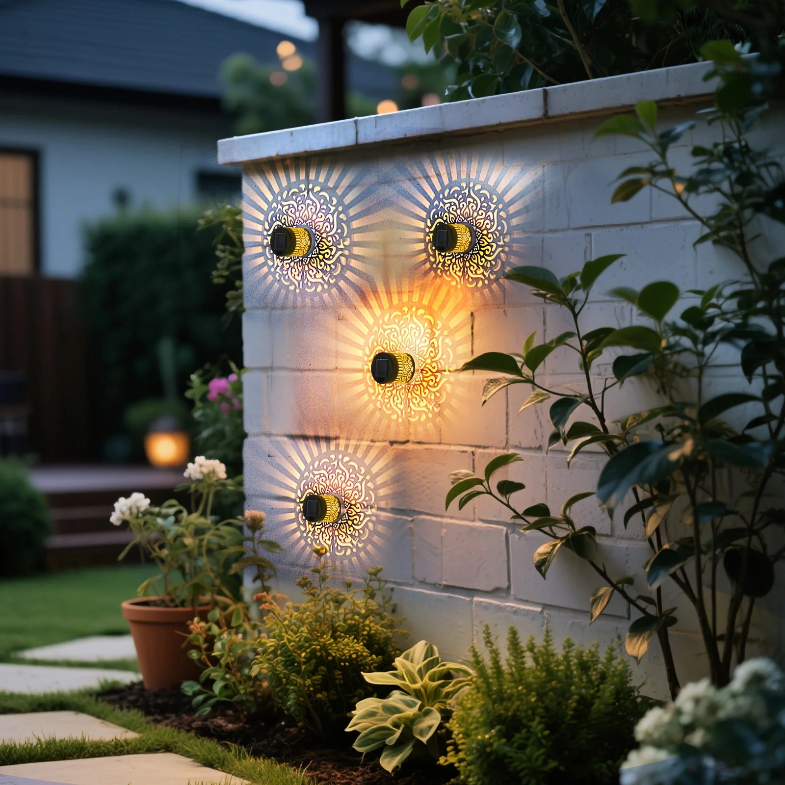 Solar Mandala Projection Wall Light