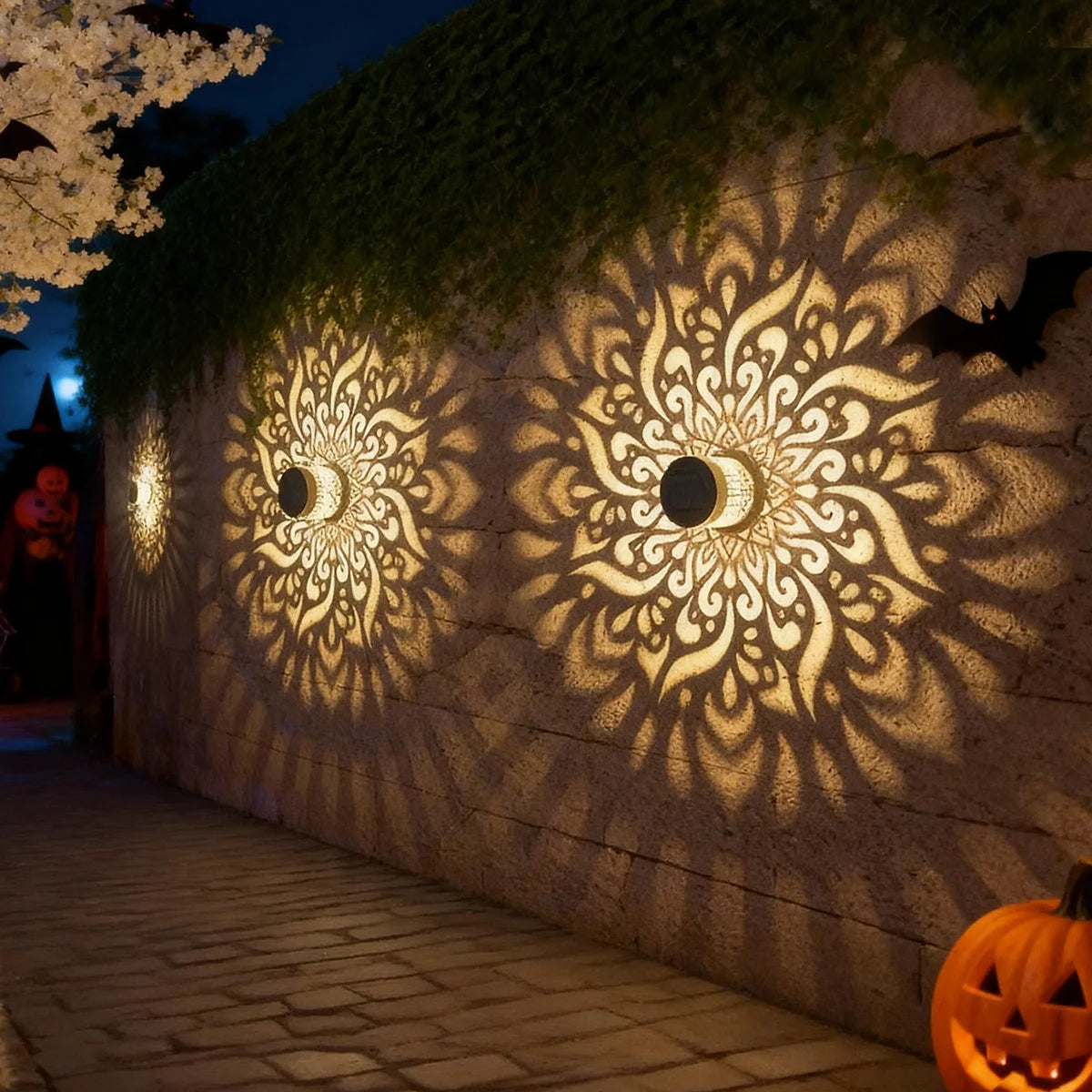 Solar Mandala Projection Wall Light