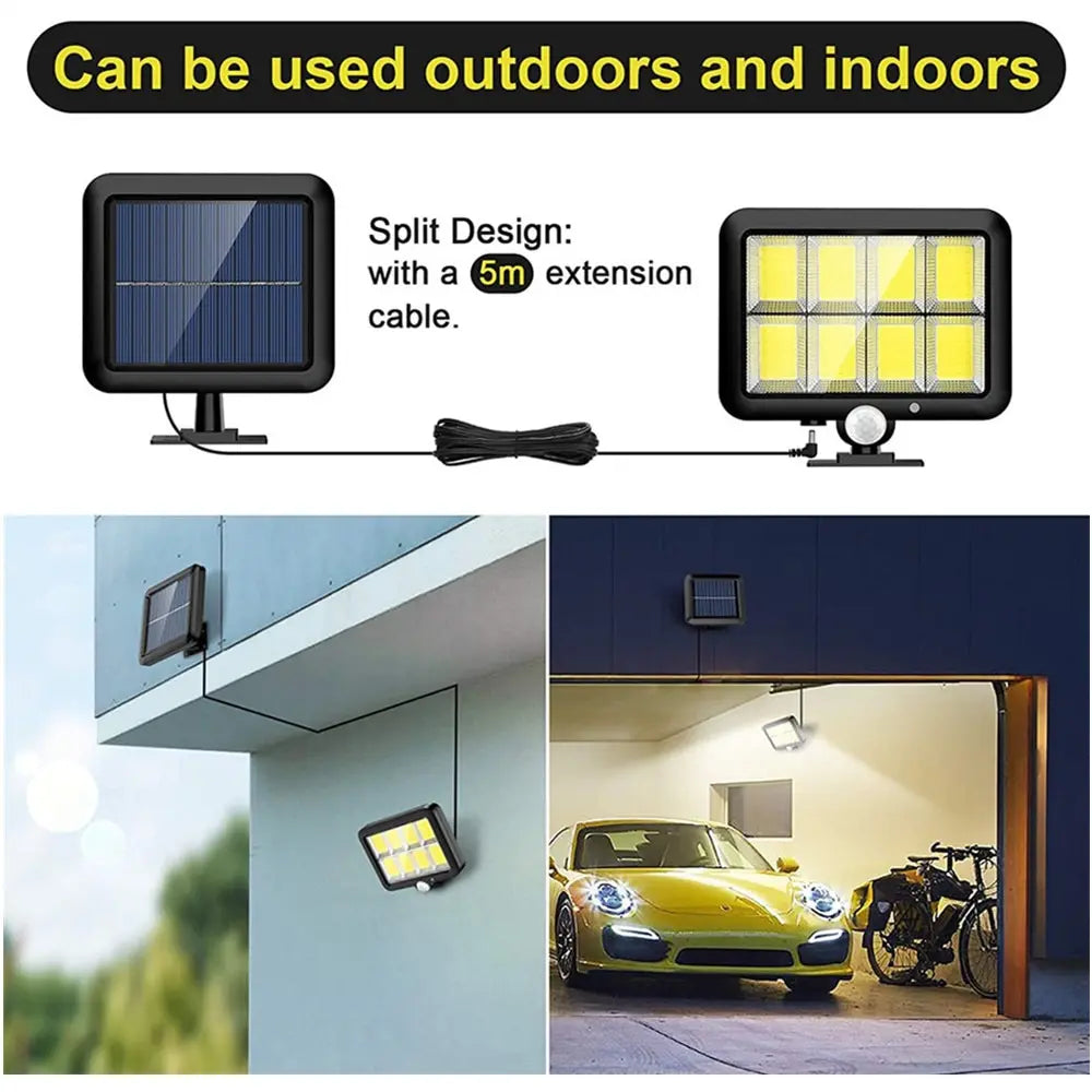 Solar Split Panel Security Wall Light