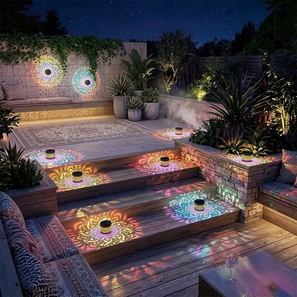 Solar Mandala Projection Wall Light