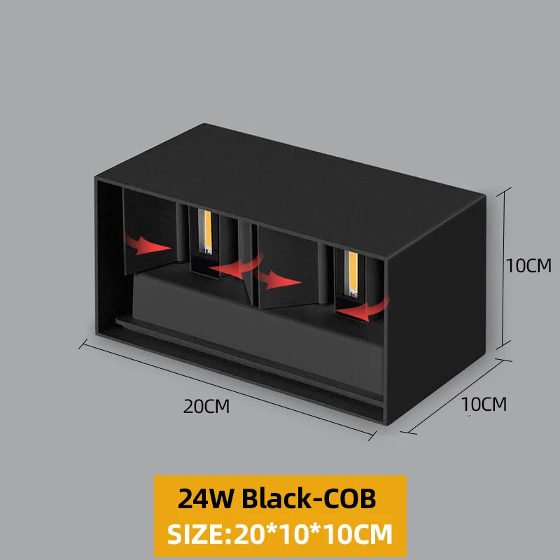 Up Down Aluminum Outdoor Wall Light