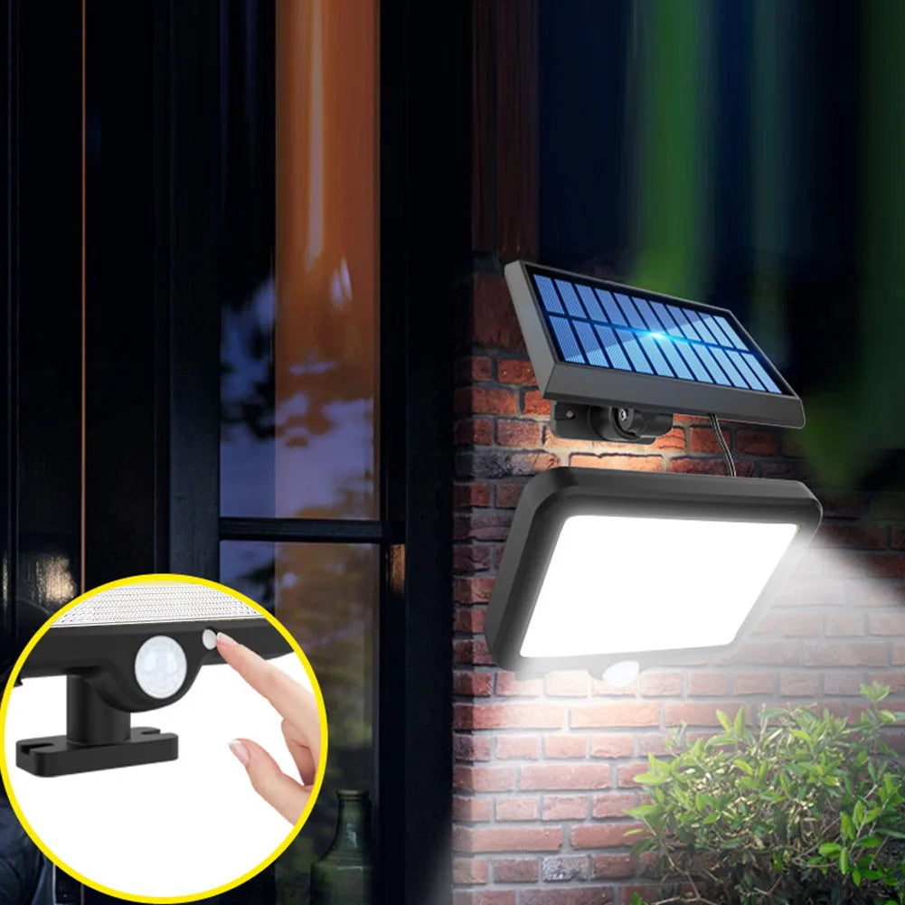 Solar Split Panel Security Wall Light