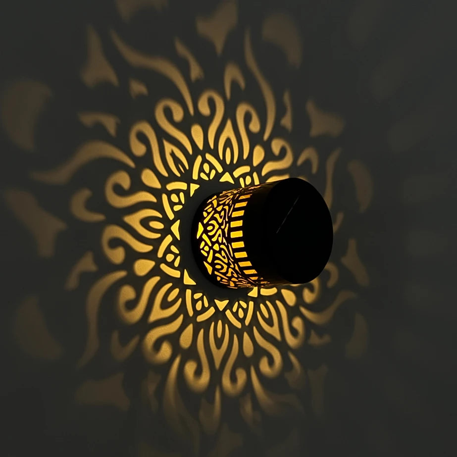 Solar Mandala Projection Wall Light