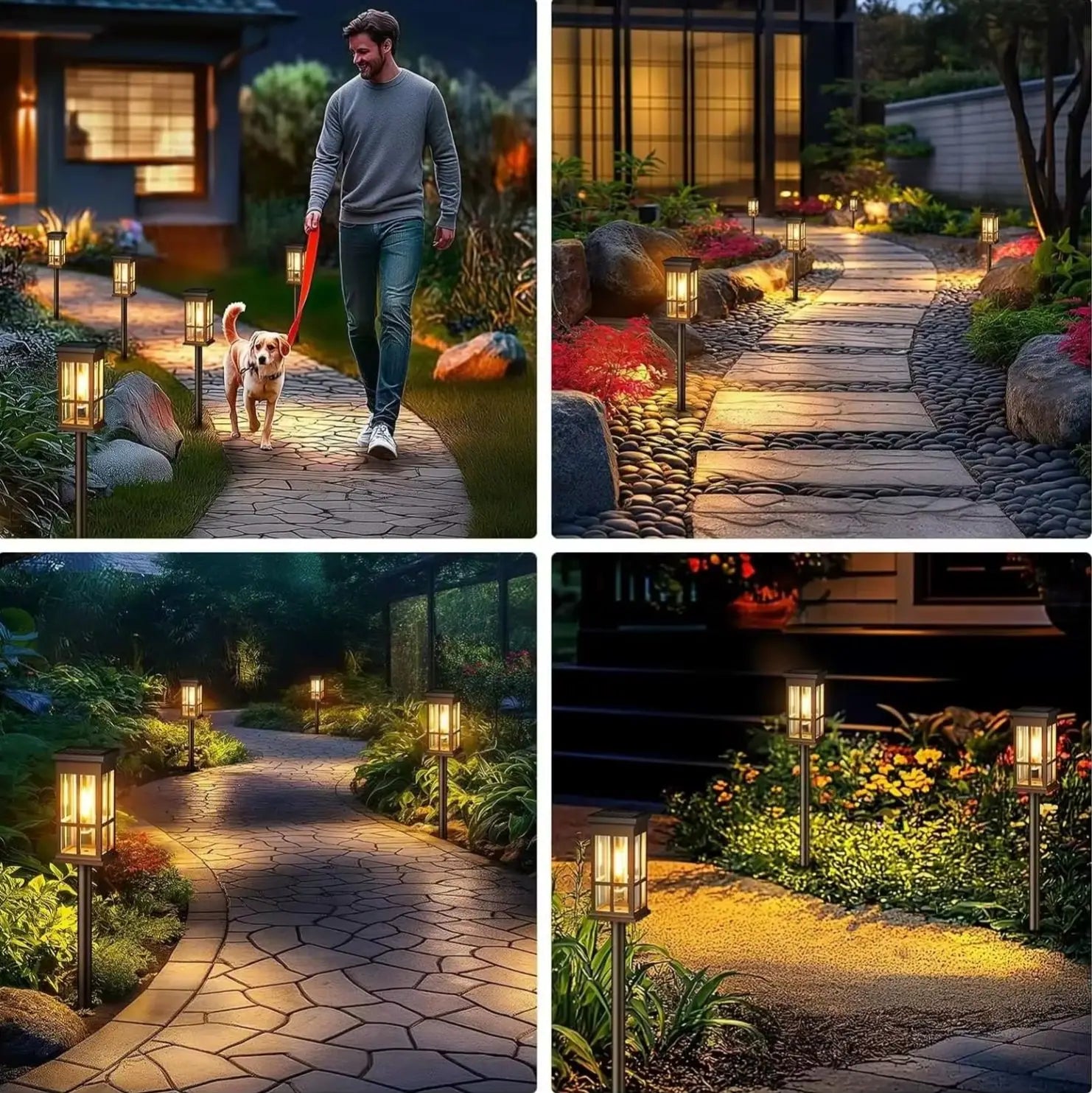 Solar Pathway Light Outdoor Solar Lamp Waterproof Landscape Lighting