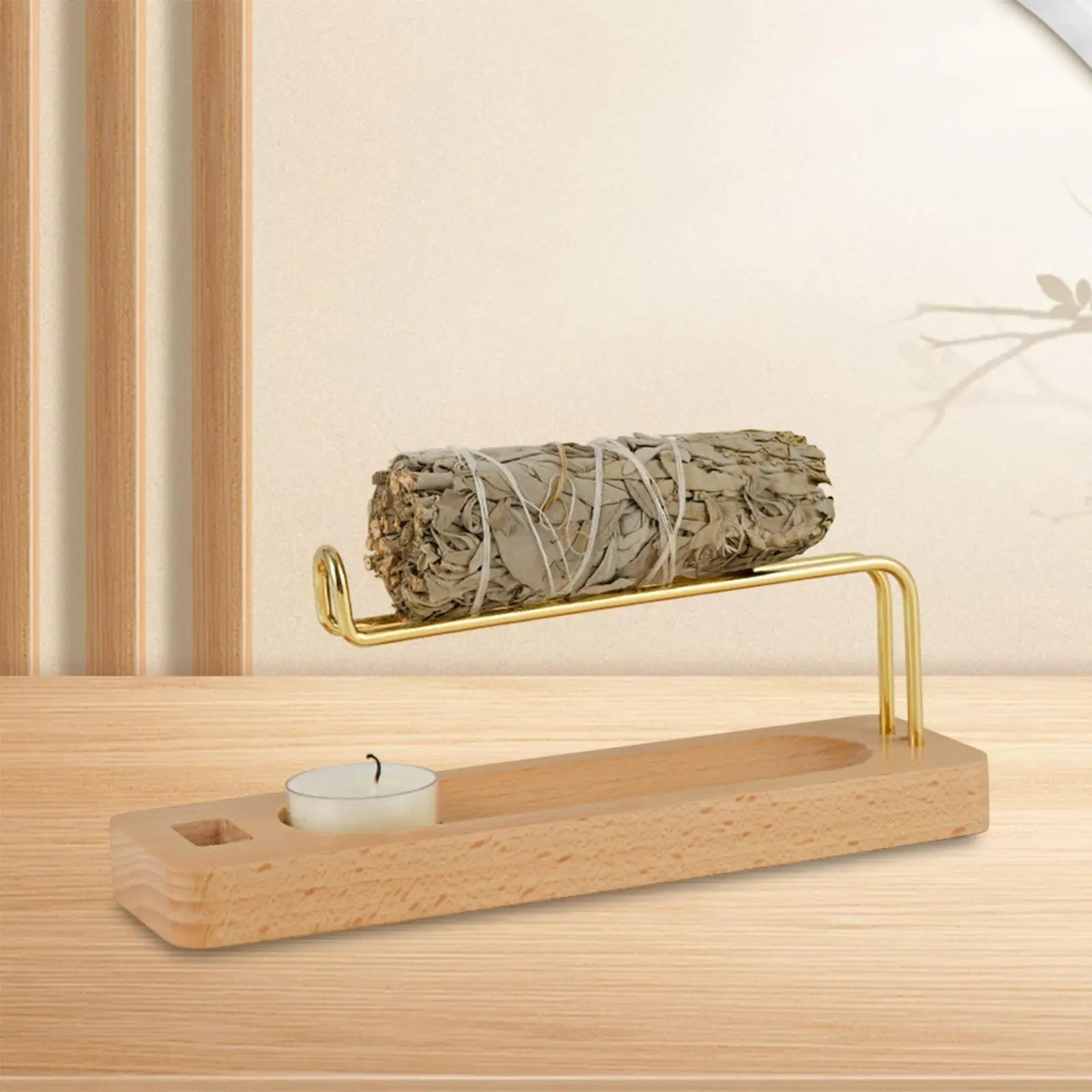 Wooden Palo Santo and Sage Holder