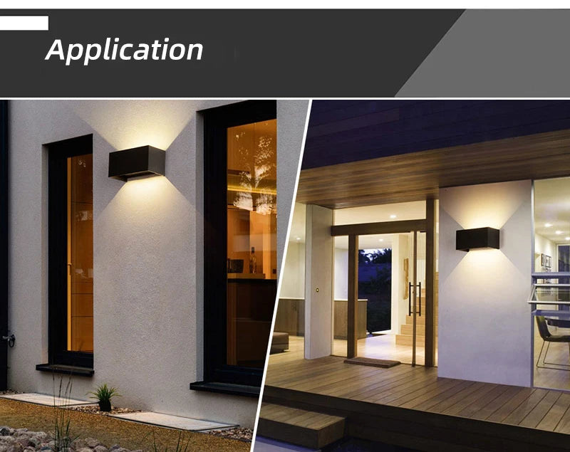 Up Down Aluminum Outdoor Wall Light