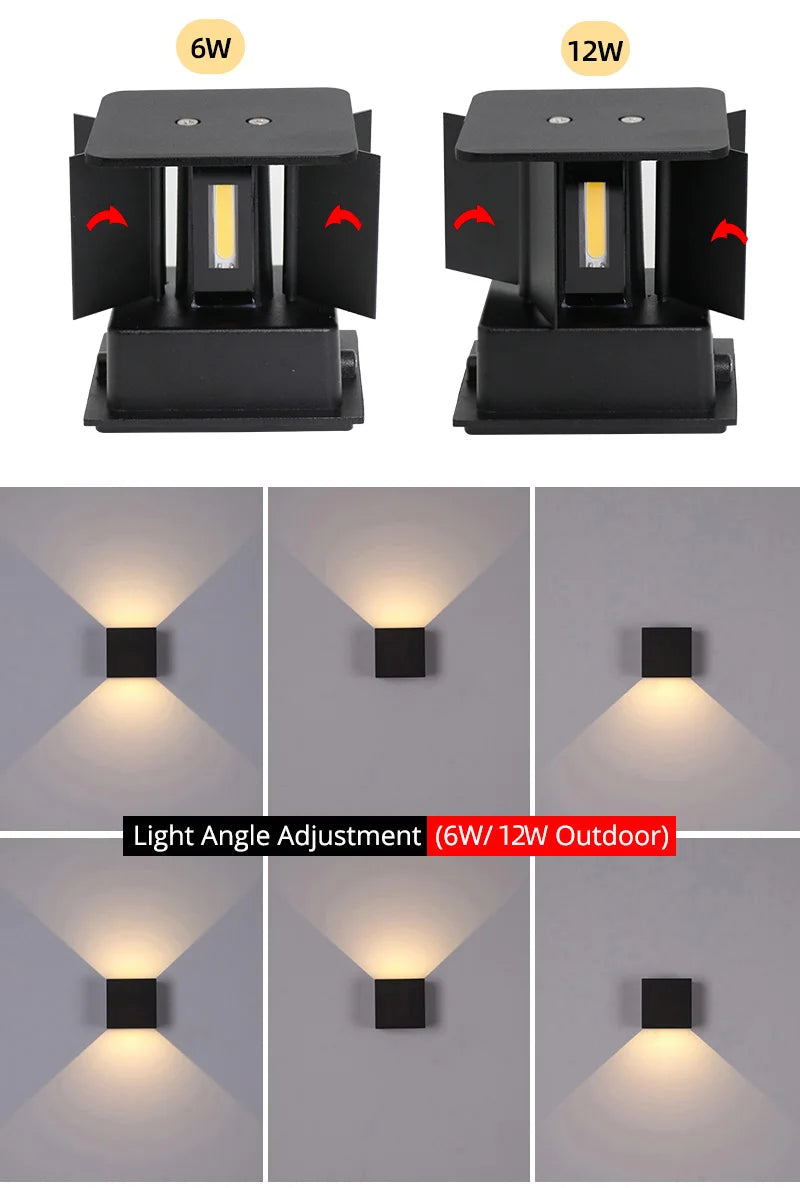 Up Down Aluminum Outdoor Wall Light