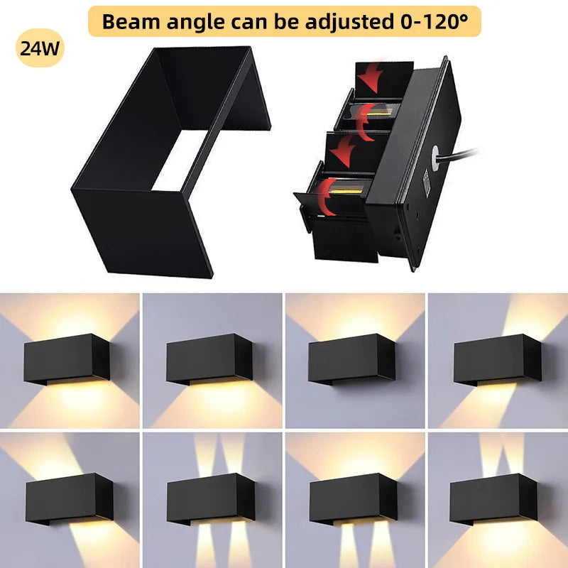 Up Down Aluminum Outdoor Wall Light