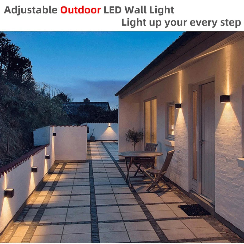 Up Down Aluminum Outdoor Wall Light