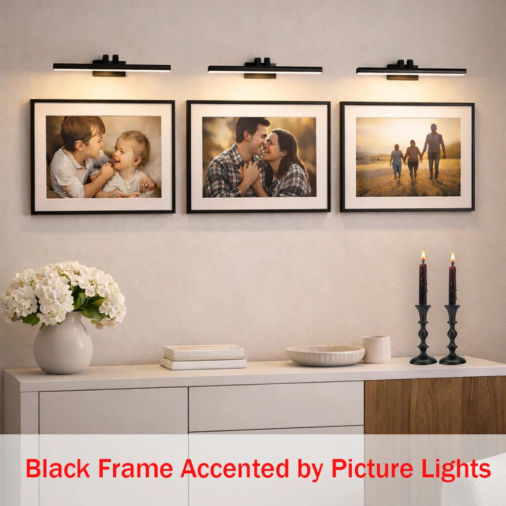 Black Aluminum Gallery Frame Set of 3