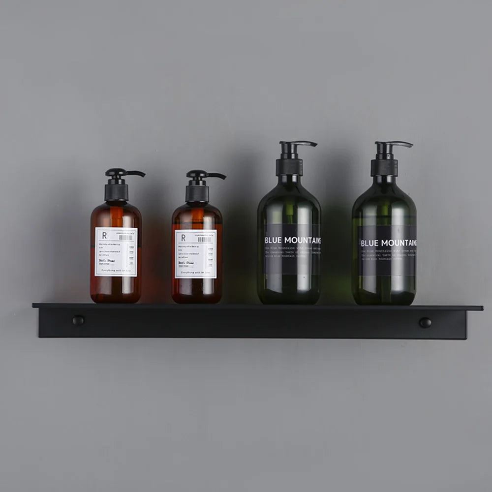 Matte Black Floating Wall Shelf