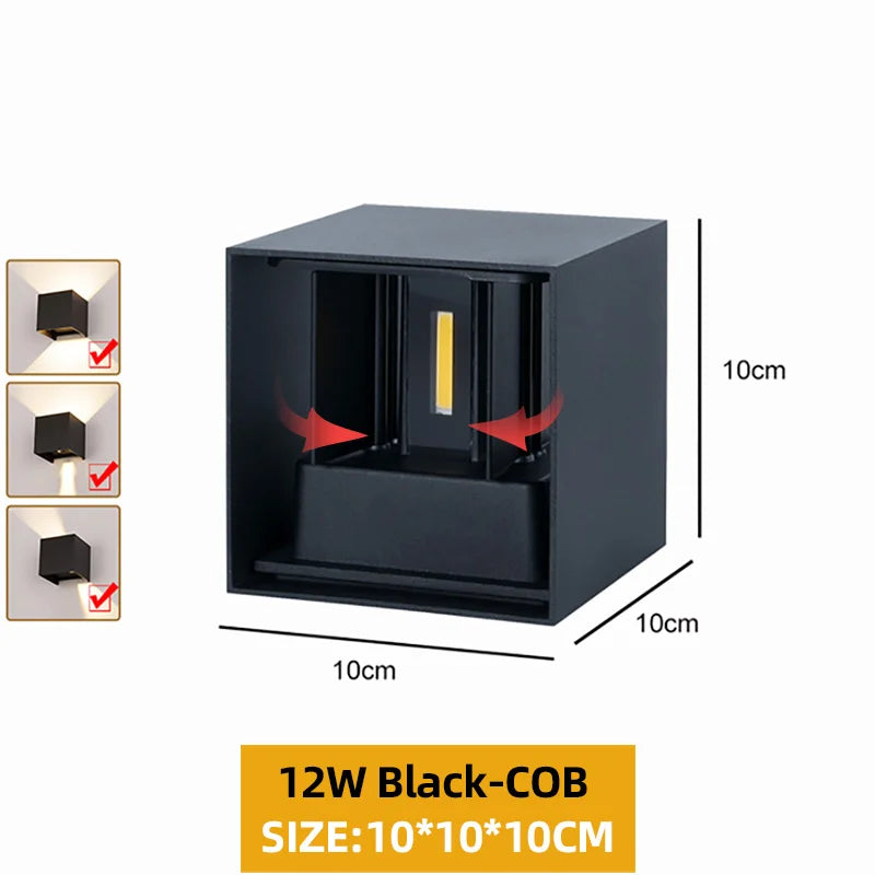 Up Down Aluminum Outdoor Wall Light