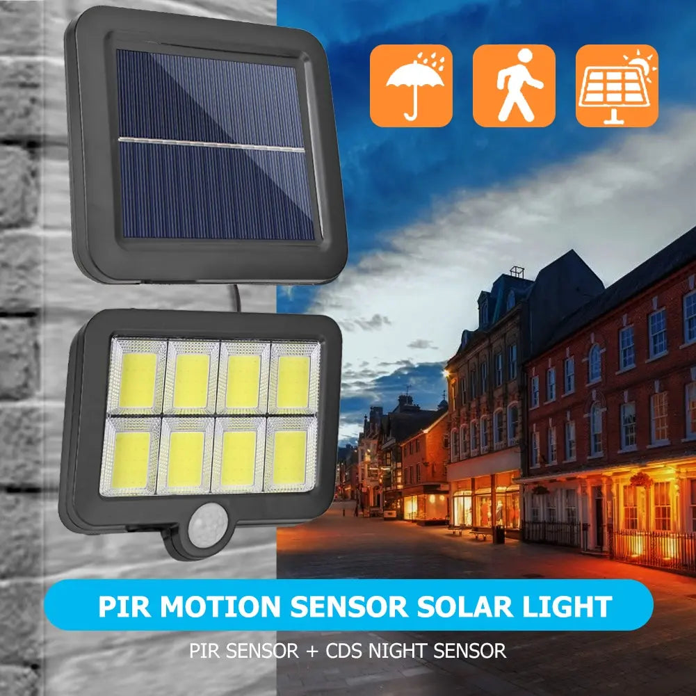 Solar Split Panel Security Wall Light