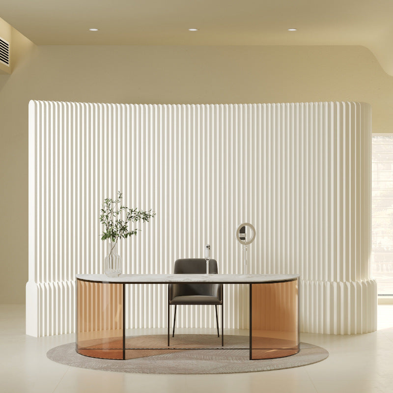 Contemporary Creative Rectangular Kraft Paper Extendable Waterproof Room Divider For Living Room