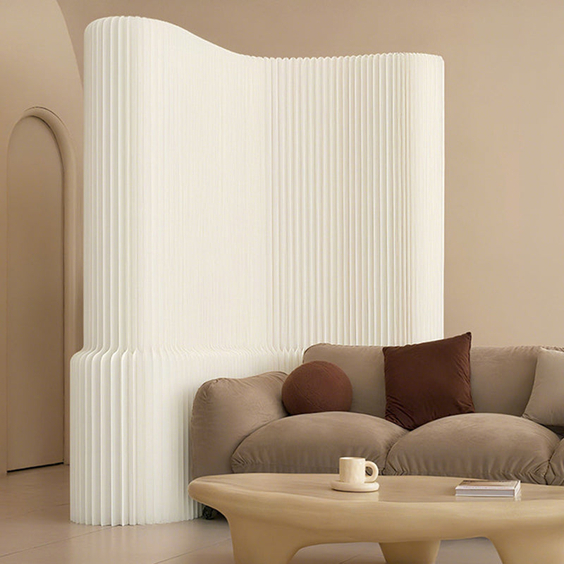 Contemporary Creative Rectangular Kraft Paper Extendable Waterproof Room Divider For Living Room
