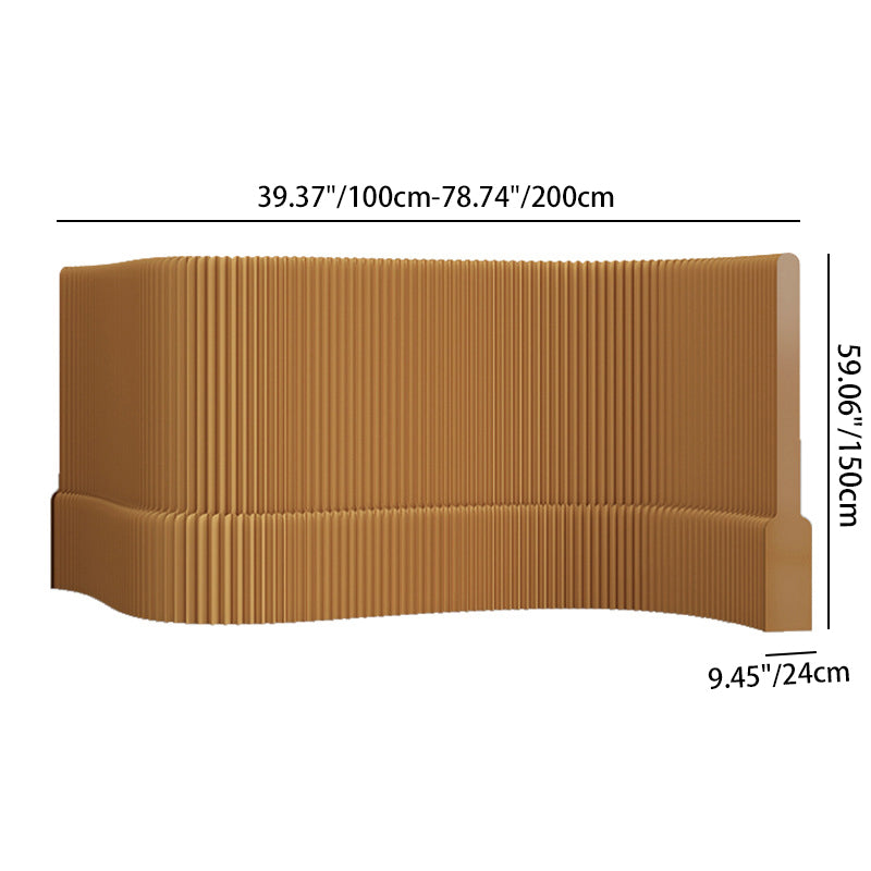 Contemporary Creative Rectangular Kraft Paper Extendable Waterproof Room Divider For Living Room