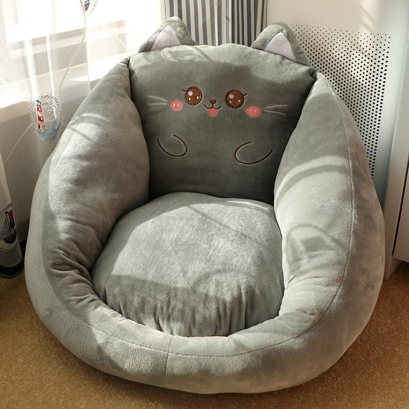 Creative Round Cartoon Cushion Sofa Backrest Armrest Removable