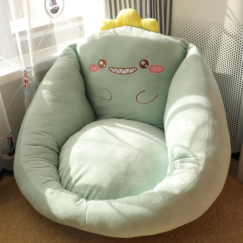 Creative Round Cartoon Cushion Sofa Backrest Armrest Removable