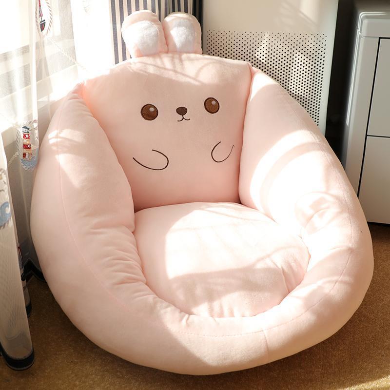 Creative Round Cartoon Cushion Sofa Backrest Armrest Removable