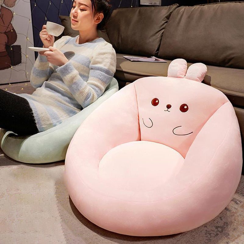 Creative Round Cartoon Cushion Sofa Backrest Armrest Removable
