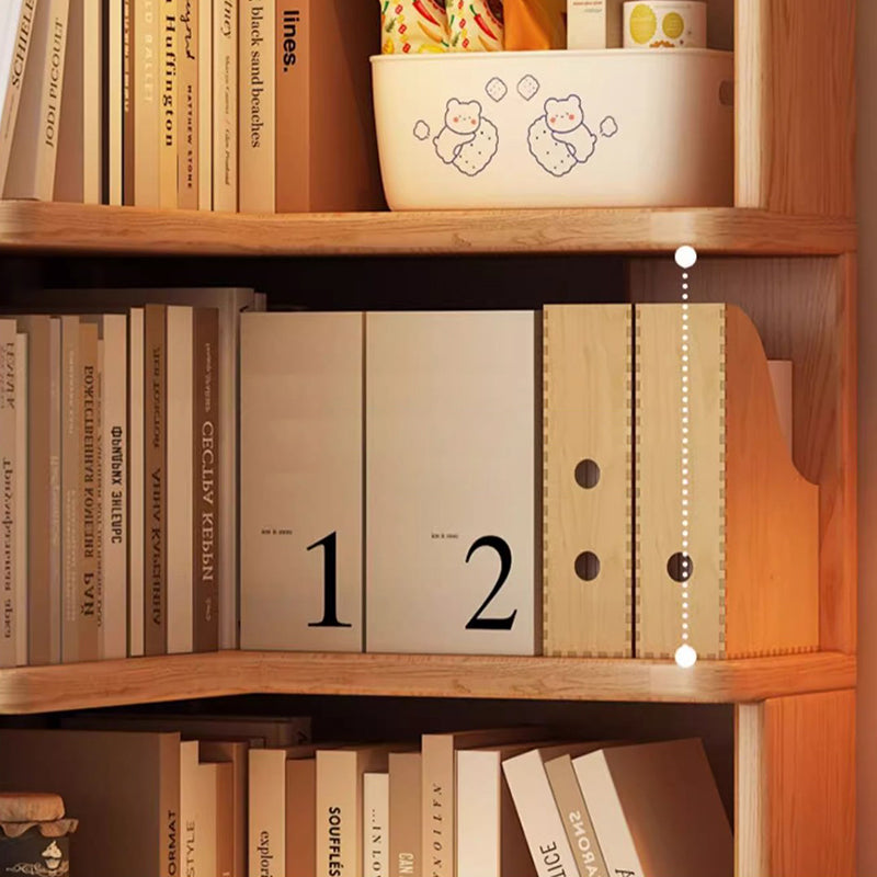 Rubberwood Eco-Friendly Board Corner Bookshelf 5/6-Tier