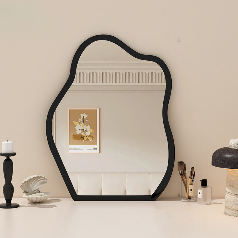 Traditional Vintage Wavy Float Glass Medium-Density Fiberboard Wall Mirror For Bedroom & Living Room