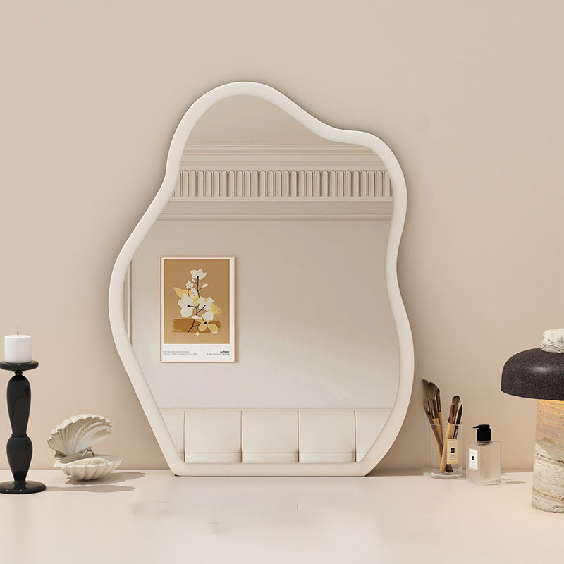 Traditional Vintage Wavy Float Glass Medium-Density Fiberboard Wall Mirror For Bedroom & Living Room