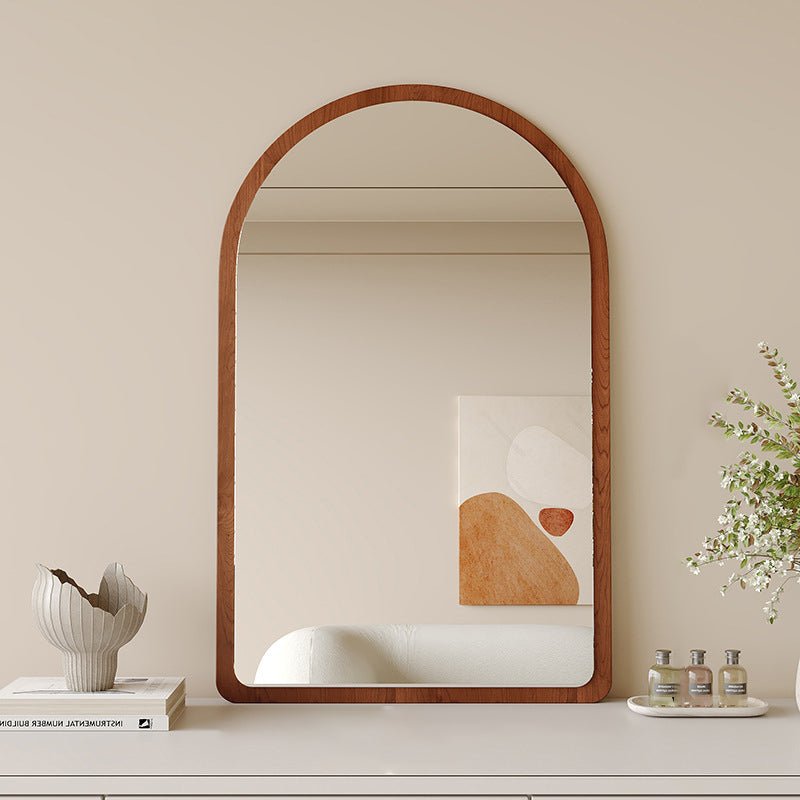 Traditional Vintage Wavy Float Glass Medium-Density Fiberboard Wall Mirror For Bedroom & Living Room