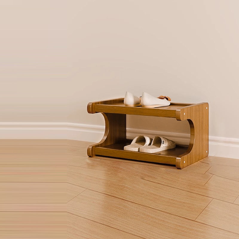 Scandinavian Nan Bamboo MDF Shoe Storage Shelf 2/3/4/5/6-Tier