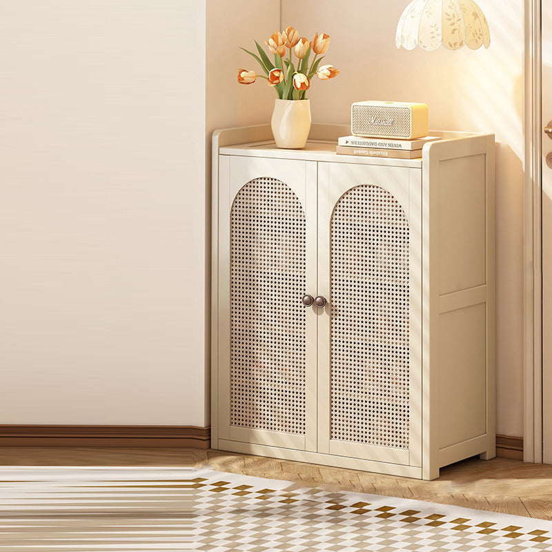 Farmhouse Nan Bamboo MDF Shoe Storage Shelf 6/7/8-Tier