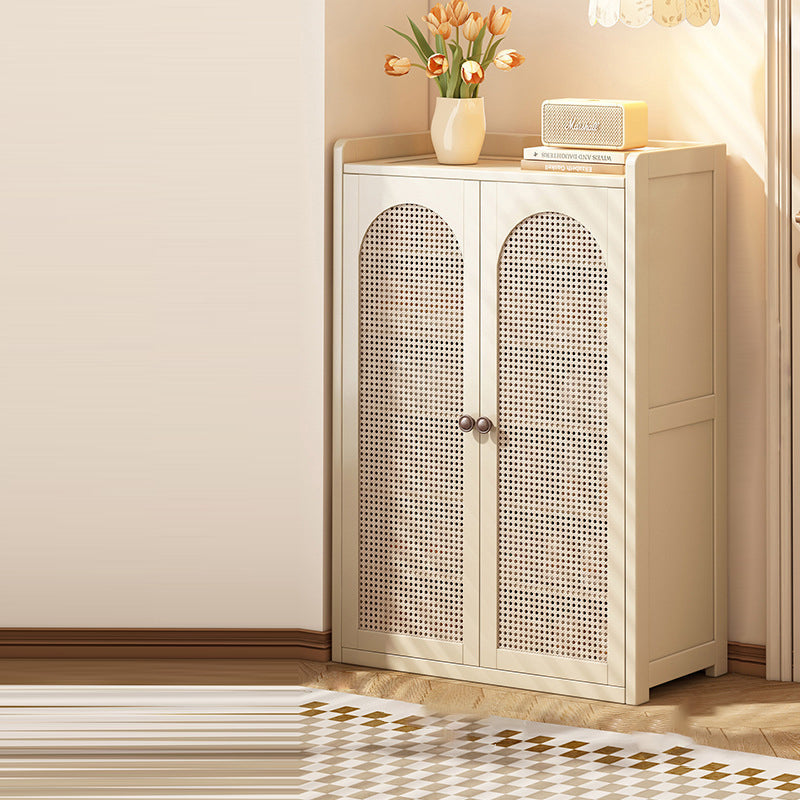 Farmhouse Nan Bamboo MDF Shoe Storage Shelf 6/7/8-Tier
