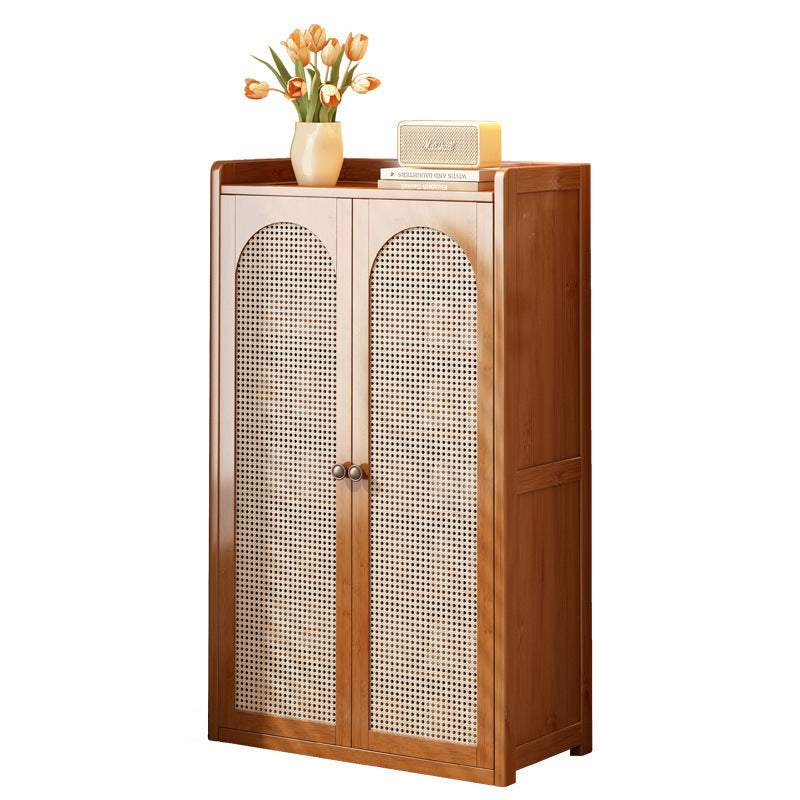 Farmhouse Nan Bamboo MDF Shoe Storage Shelf 6/7/8-Tier