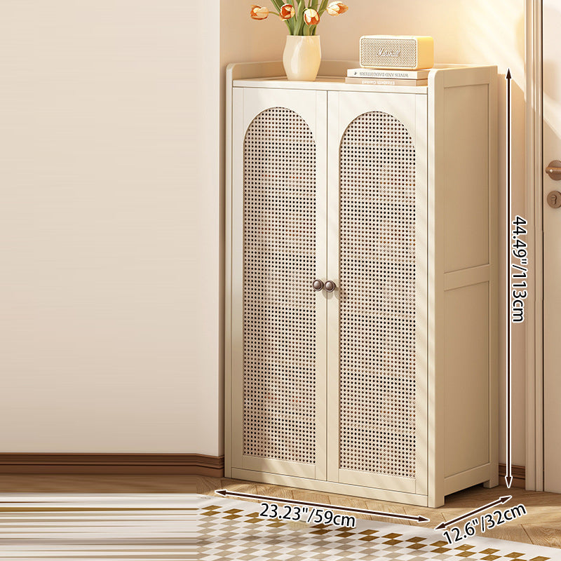 Farmhouse Nan Bamboo MDF Shoe Storage Shelf 6/7/8-Tier