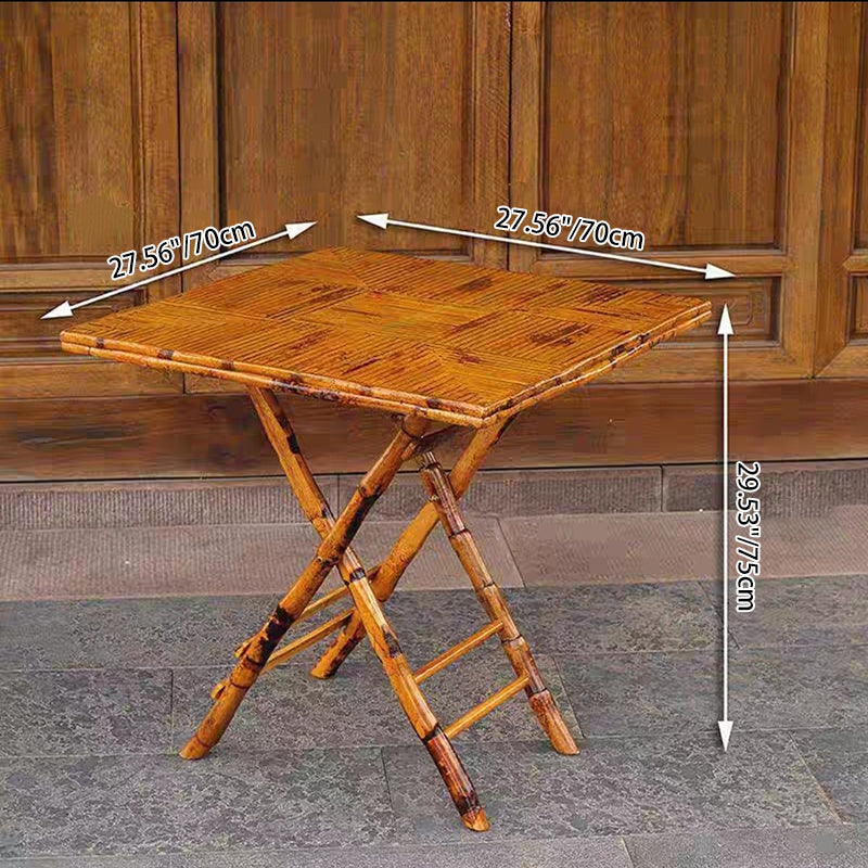 Vintage Bamboo Outdoor Dining Table