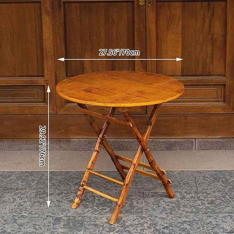 Vintage Bamboo Outdoor Dining Table