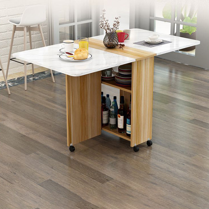 Extendable Storage Dining Table