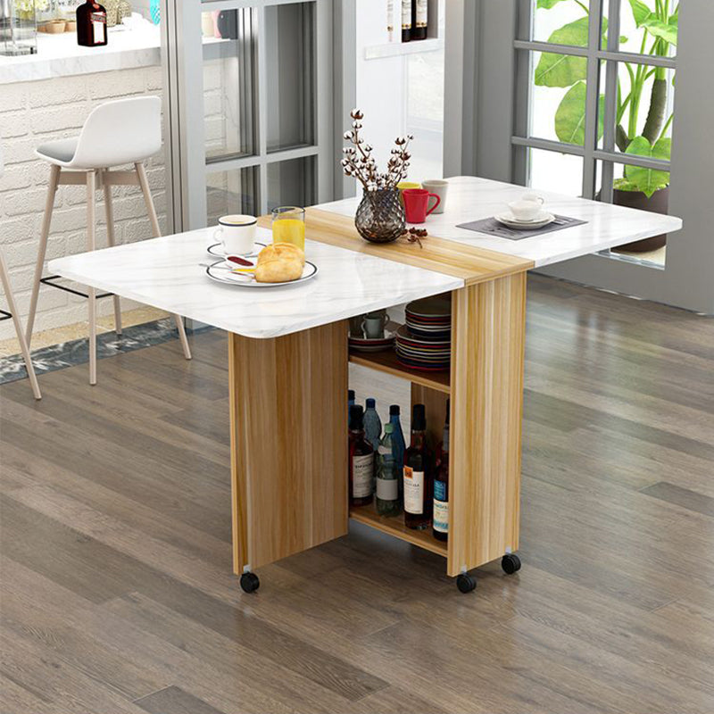 Extendable Storage Dining Table