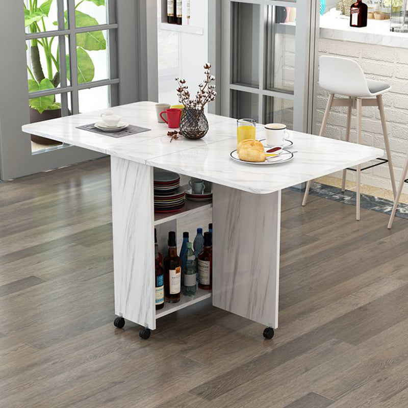 Extendable Storage Dining Table
