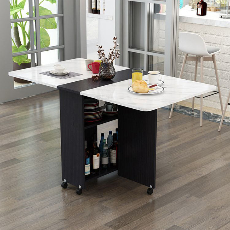 Extendable Storage Dining Table