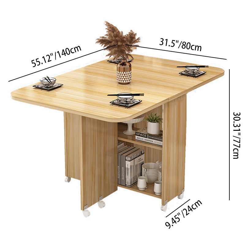 Extendable Storage Dining Table
