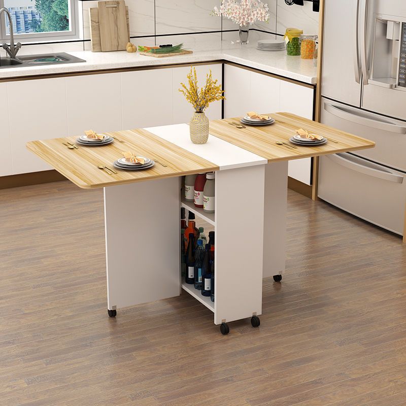 Extendable Storage Dining Table